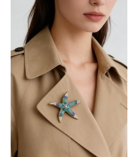 XSB277 - European Retro Starfish Brooch